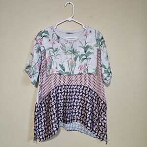 Zara Basic Collection Women's Size Small Short Sleeve Top Oversized Pullover